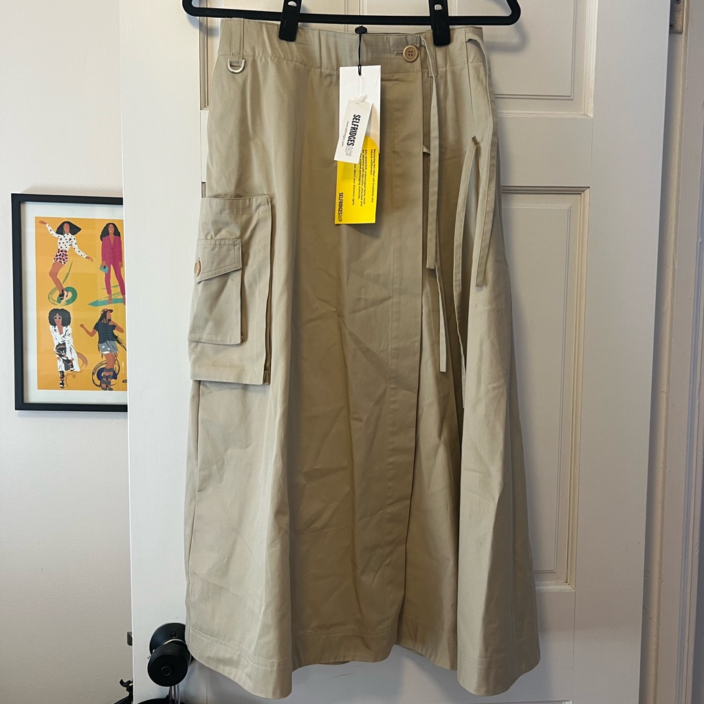 Saks Potts Nice High Waist Cotton Poplin Skirt — image 5 of 6